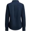 imagesiliteelon Button Down Shirts Women Oxford Shirt Long Sleeve Stretch Dress Shirts Wrinkle Free Business Work Office BlouseNavy Blue