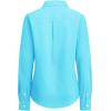 imagesiliteelon Button Down Shirts Women Oxford Shirt Long Sleeve Stretch Dress Shirts Wrinkle Free Business Work Office BlouseSky Blue