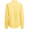 imagesiliteelon Button Down Shirts Women Oxford Shirt Long Sleeve Stretch Dress Shirts Wrinkle Free Business Work Office BlouseYellow