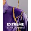imagesiliteelon Womens Stain Shield Dress Shirts Wrinkle Free Short Sleeve Solid Tops Blouses Button Down ShirtsDark Purple
