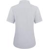 imagesiliteelon Womens Stain Shield Dress Shirts Wrinkle Free Short Sleeve Solid Tops Blouses Button Down ShirtsLight Grey