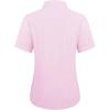 imagesiliteelon Womens Stain Shield Dress Shirts Wrinkle Free Short Sleeve Solid Tops Blouses Button Down ShirtsLight Pink