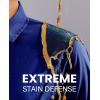imagesiliteelon Womens Stain Shield Dress Shirts Wrinkle Free Short Sleeve Solid Tops Blouses Button Down ShirtsRoyal Blue