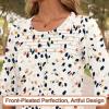 imageBlingfit 34 Length Sleeve Womens Tops Dressy Casual Shirts Ruffle Bell Sleeve Front Pleated Fasion Trendy Summer BlousesBapricot Leopard Print