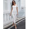 imageBlingfit Cold Shoulder Tops Summer Tunic Shirts for Women T Shirts V Neck Short Sleeve Casual Tees Blouses 2025Blackwhite