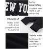 imageBlingfit Zip Up Hoodies for Women Oversized Y2K Velvet Sweatshirt Long Sleeve 2024 Fashion Hoodie Jacket with PocketAblack