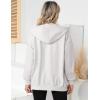 imageBlingfit Zip Up Hoodies for Women Oversized Y2K Velvet Sweatshirt Long Sleeve 2024 Fashion Hoodie Jacket with PocketAlight Grey