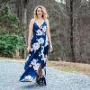 imageII ININ Womens 2025 Maxi Sundresses Summer Beach Long Wrap VNeck FloralSolid Casual Dress for WomenZfloral 01