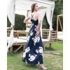 imageII ININ Womens 2025 Maxi Sundresses Summer Beach Long Wrap VNeck FloralSolid Casual Dress for WomenZfloral 01