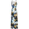 imageII ININ Womens 2025 Maxi Sundresses Summer Beach Long Wrap VNeck FloralSolid Casual Dress for WomenZfloral 13