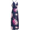 imageII ININ Womens 2025 Maxi Sundresses Summer Beach Long Wrap VNeck FloralSolid Casual Dress for WomenZfloral 16