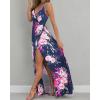 imageII ININ Womens 2025 Maxi Sundresses Summer Beach Long Wrap VNeck FloralSolid Casual Dress for WomenZfloral 16