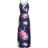 imageII ININ Womens 2025 Maxi Sundresses Summer Beach Long Wrap VNeck FloralSolid Casual Dress for WomenZfloral 16