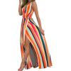 imageII ININ Womens 2025 Maxi Sundresses Summer Beach Long Wrap VNeck FloralSolid Casual Dress for WomenZfloral 22