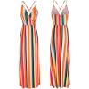 imageII ININ Womens 2025 Maxi Sundresses Summer Beach Long Wrap VNeck FloralSolid Casual Dress for WomenZfloral 22