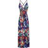 imageII ININ Womens 2025 Maxi Sundresses Summer Beach Long Wrap VNeck FloralSolid Casual Dress for WomenZfloral 24
