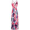 imageII ININ Womens 2025 Maxi Sundresses Summer Beach Long Wrap VNeck FloralSolid Casual Dress for WomenZfloral 33