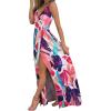 imageII ININ Womens 2025 Maxi Sundresses Summer Beach Long Wrap VNeck FloralSolid Casual Dress for WomenZfloral 33