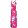 imageII ININ Womens 2025 Maxi Sundresses Summer Beach Long Wrap VNeck FloralSolid Casual Dress for WomenZfloral 35