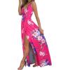 imageII ININ Womens 2025 Maxi Sundresses Summer Beach Long Wrap VNeck FloralSolid Casual Dress for WomenZfloral 35