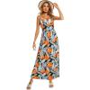 imageII ININ Womens 2025 Maxi Sundresses Summer Beach Long Wrap VNeck FloralSolid Casual Dress for WomenZfloral 41
