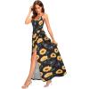 imageII ININ Womens 2025 Maxi Sundresses Summer Beach Long Wrap VNeck FloralSolid Casual Dress for WomenZfloral 42