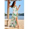 imageII ININ Womens 2025 Maxi Sundresses Summer Beach Long Wrap VNeck FloralSolid Casual Dress for WomenZfloral 52