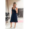 imageII ININ Womens 2025 Sundresses Casual Summer Tank Dress V Neck Sleeveless Button Down Midi Floral Beach Dress with PocketsBnavy