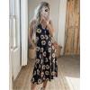 imageII ININ Womens 2025 Sundresses Casual Summer Tank Dress V Neck Sleeveless Button Down Midi Floral Beach Dress with PocketsFloral B