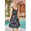 imageII ININ Womens 2025 Sundresses Casual Summer Tank Dress V Neck Sleeveless Button Down Midi Floral Beach Dress with PocketsFloral D