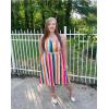 imageII ININ Womens 2025 Sundresses Casual Summer Tank Dress V Neck Sleeveless Button Down Midi Floral Beach Dress with PocketsFloral F