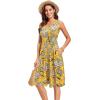 imageII ININ Womens 2025 Sundresses Casual Summer Tank Dress V Neck Sleeveless Button Down Midi Floral Beach Dress with PocketsFloral L