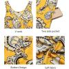 imageII ININ Womens 2025 Sundresses Casual Summer Tank Dress V Neck Sleeveless Button Down Midi Floral Beach Dress with PocketsFloral L