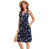 imageII ININ Womens 2025 Sundresses Casual Summer Tank Dress V Neck Sleeveless Button Down Midi Floral Beach Dress with PocketsFloral M