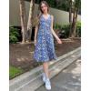 imageII ININ Womens 2025 Sundresses Casual Summer Tank Dress V Neck Sleeveless Button Down Midi Floral Beach Dress with PocketsFloral N