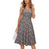 imageII ININ Womens 2025 Sundresses Casual Summer Tank Dress V Neck Sleeveless Button Down Midi Floral Beach Dress with PocketsFloral P