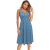 imageII ININ Womens 2025 Sundresses Casual Summer Tank Dress V Neck Sleeveless Button Down Midi Floral Beach Dress with PocketsFloral R
