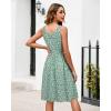 imageII ININ Womens 2025 Sundresses Casual Summer Tank Dress V Neck Sleeveless Button Down Midi Floral Beach Dress with PocketsFloralgreen