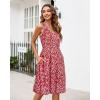 imageII ININ Womens 2025 Sundresses Casual Summer Tank Dress V Neck Sleeveless Button Down Midi Floral Beach Dress with PocketsFloralred