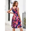 imageII ININ Womens 2025 Sundresses Casual Summer Tank Dress V Neck Sleeveless Button Down Midi Floral Beach Dress with PocketsFloralz08