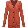 imageII ININ Womens Cardigan Sweater Fall Fashion Cable Knit Open Front Cardigan Long Button Down Sweater Outerwear Coat