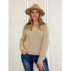 imageII ININ Womens Fall Sweater 2024 Long Sleeve Tops Fashion Outfits Trendy Casual V Neck Oversized Pullover SweatersApricot