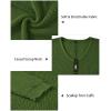imageII ININ Womens Fall Sweater 2024 Long Sleeve Tops Fashion Outfits Trendy Casual V Neck Oversized Pullover SweatersArmygreen