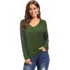 imageII ININ Womens Fall Sweater 2024 Long Sleeve Tops Fashion Outfits Trendy Casual V Neck Oversized Pullover SweatersArmygreen