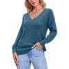 imageII ININ Womens Fall Sweater 2024 Long Sleeve Tops Fashion Outfits Trendy Casual V Neck Oversized Pullover SweatersBlue02