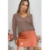 imageII ININ Womens Fall Sweater 2024 Long Sleeve Tops Fashion Outfits Trendy Casual V Neck Oversized Pullover SweatersLight Coffee
