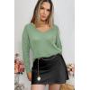 imageII ININ Womens Fall Sweater 2024 Long Sleeve Tops Fashion Outfits Trendy Casual V Neck Oversized Pullover SweatersLight Green