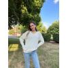 imageII ININ Womens Fall Sweater 2024 Long Sleeve Tops Fashion Outfits Trendy Casual V Neck Oversized Pullover SweatersOffwhite