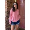 imageII ININ Womens Fall Sweater 2024 Long Sleeve Tops Fashion Outfits Trendy Casual V Neck Oversized Pullover SweatersPink