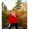 imageII ININ Womens Fall Sweater 2024 Long Sleeve Tops Fashion Outfits Trendy Casual V Neck Oversized Pullover SweatersRed